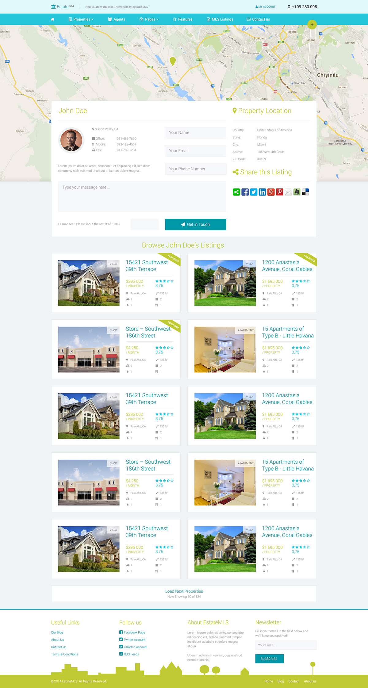 real estate wordpress Theme THEMES template themeforest agents