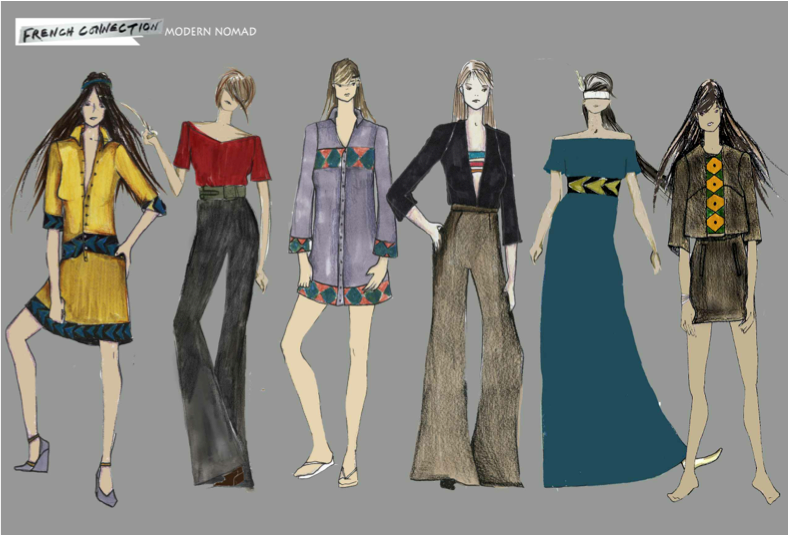 French Connection fashion design sewing