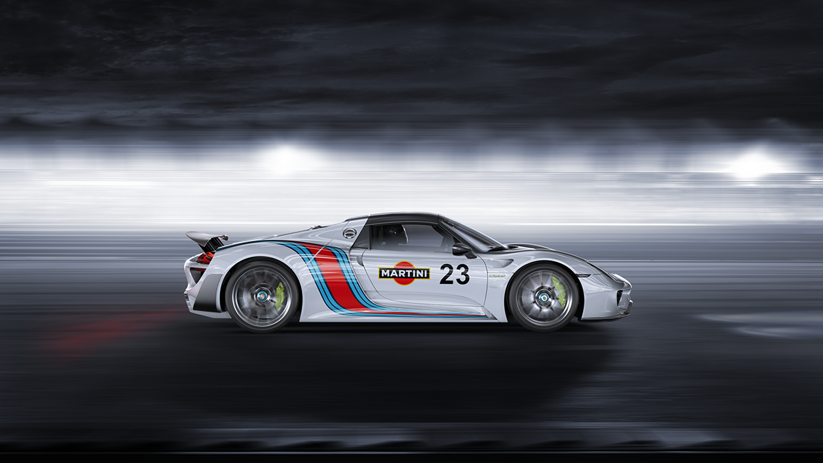 VRED Porsche Racing Martini