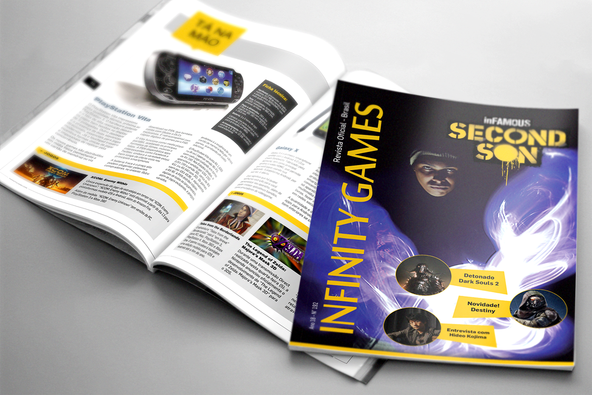 editorial magazine design Games diagramação