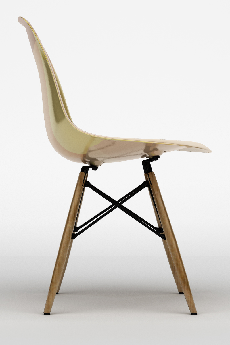 furniture Vitra EAMES PLASTIC SIDE CHAIRS by VITRA Ray Eames Zucca color shade Calligaris Lazy Armchair design