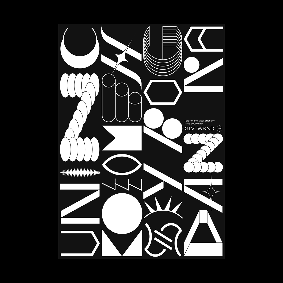 orka collective kseniia stavrova typography   poster minimal custom font experimental graphic design  Poster Design typography design
