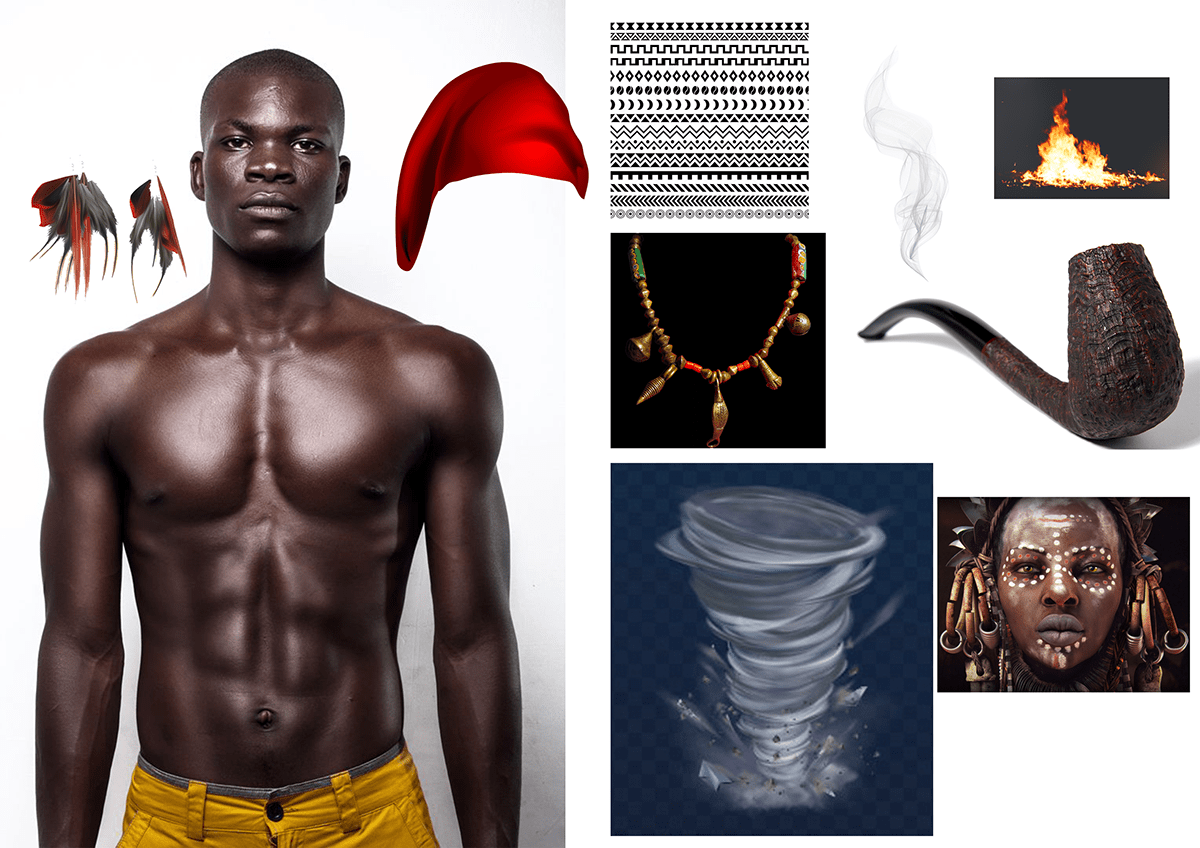africa Brasil concept art cultura folclore Manipulação de Imagens mitologia photoshop saci UNHIDE