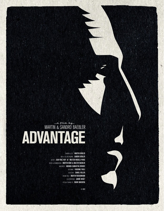vector poster Advantage black and white car Gun portrait movie