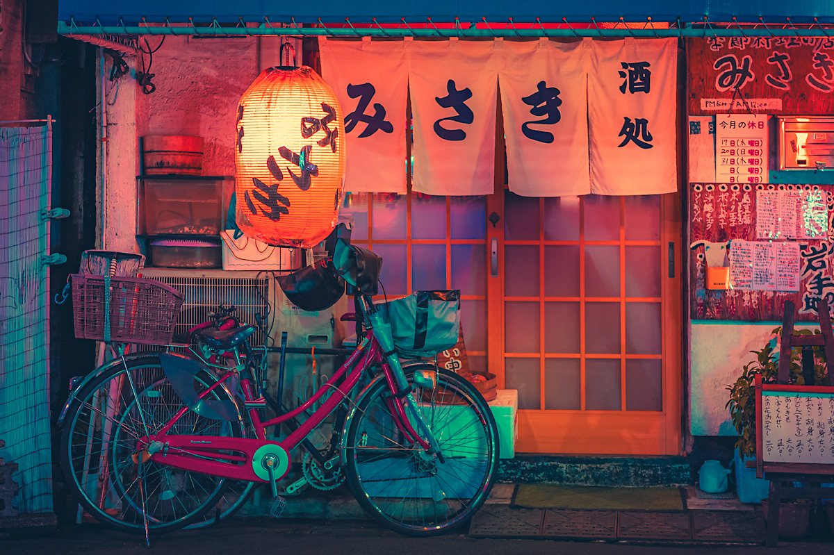 Anthony presley color fantasy japan Moody neon night surreal tokyo yokohama