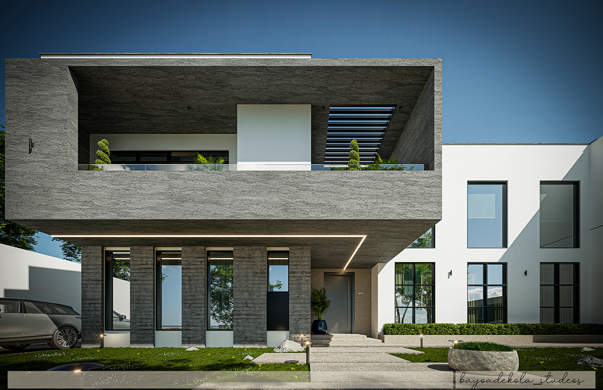 Outdoor Landscape architecture 3ds max visualization Render exterior archviz corona vray