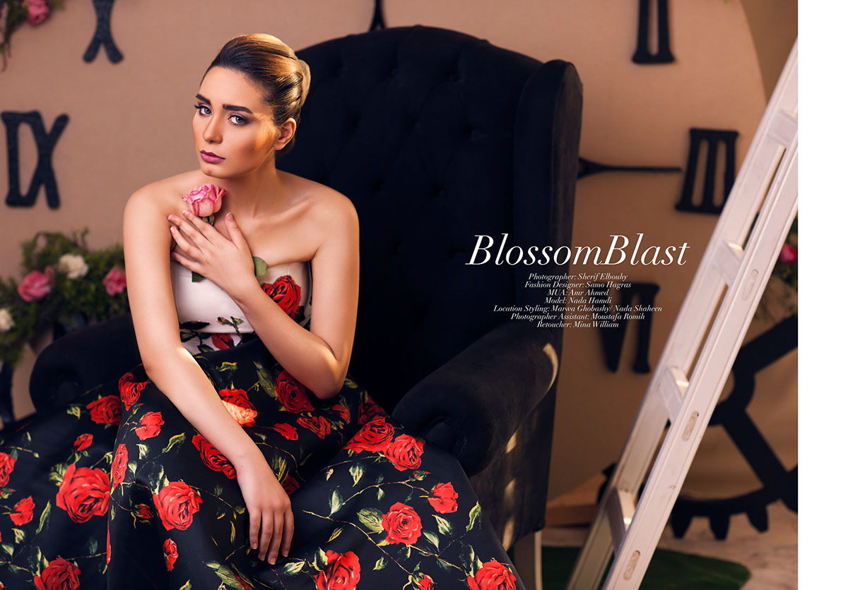 beauty fashion photography Roses models spring summer look magazine s/s 16 egypt
