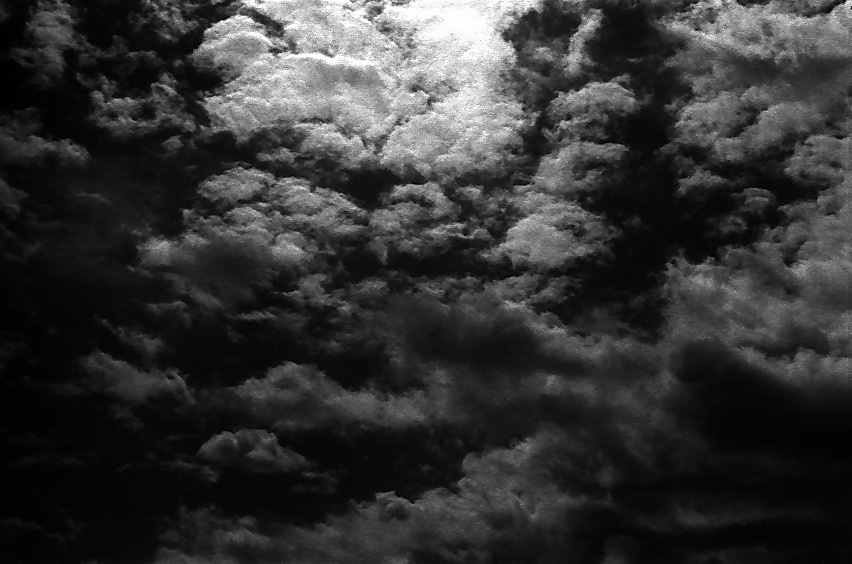 black and white clouds Landscape analog High Contrast
