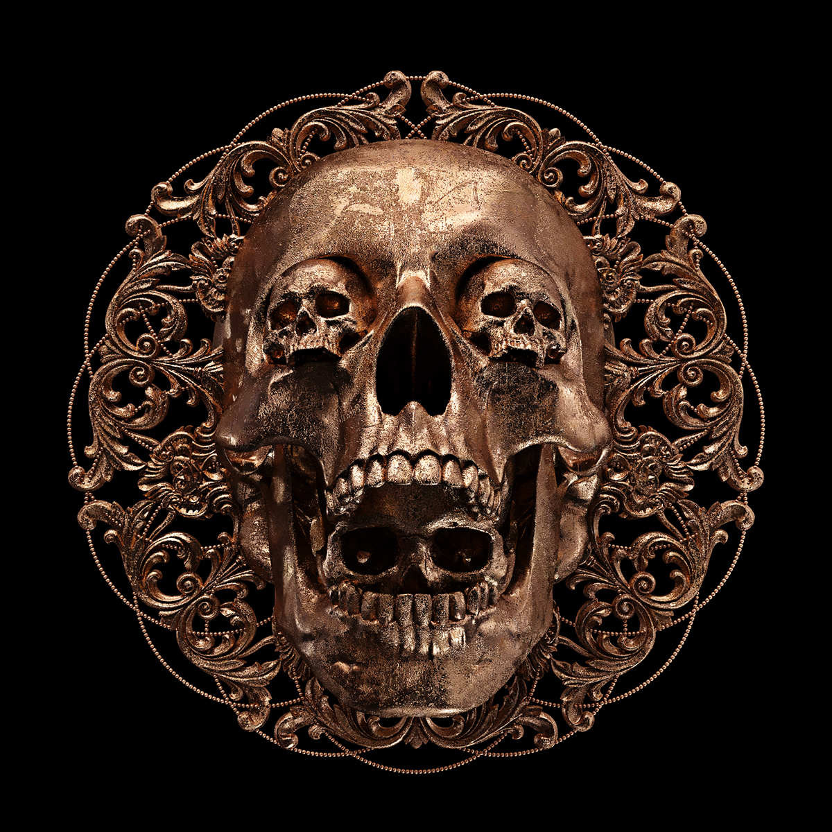 billelis Mandala symmetry fine art ILLUSTRATION  Tattoo Art 3D 3D illustration skull dark art