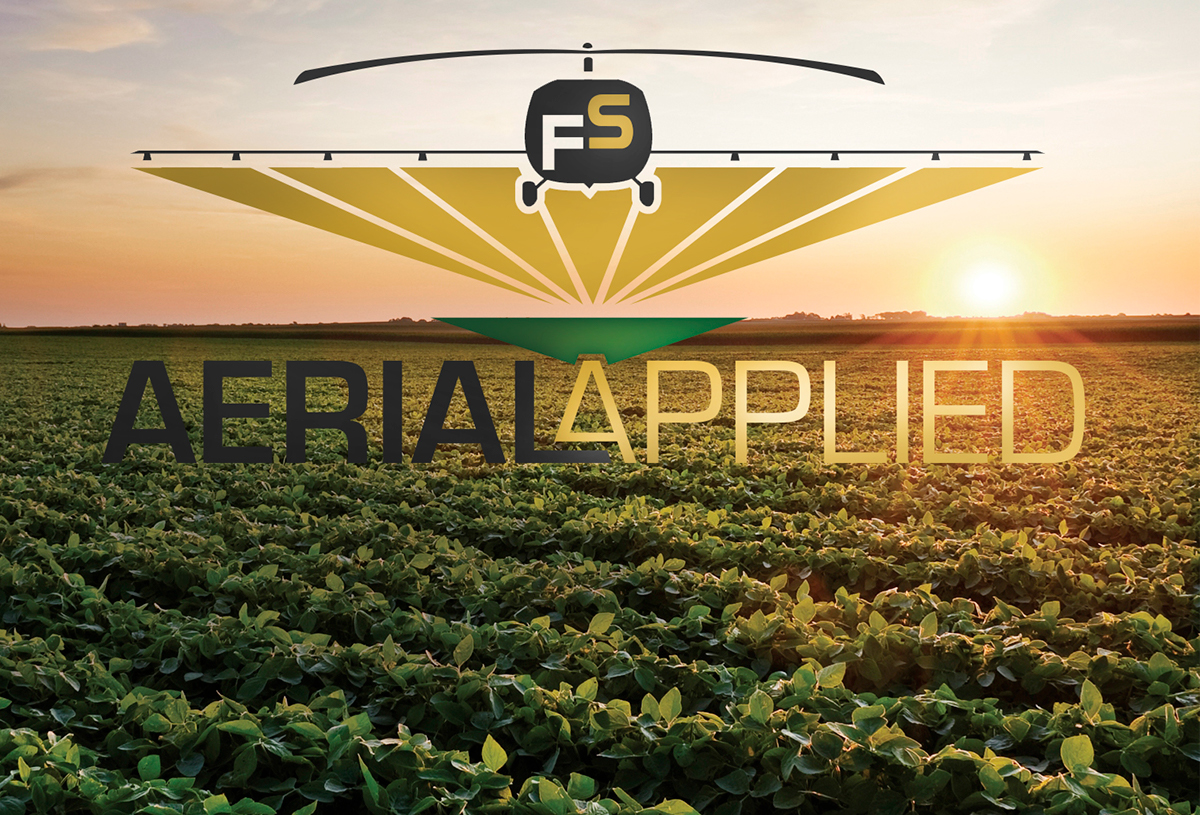 Crop Duster Aerial Applied  helicopter infographic logo and branding farming