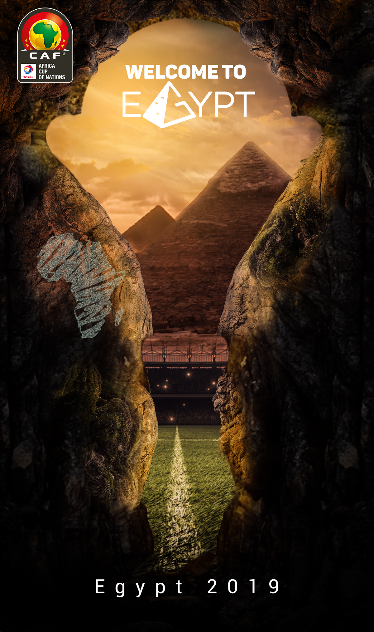 africa design creative football cup ads egypt pyramids
