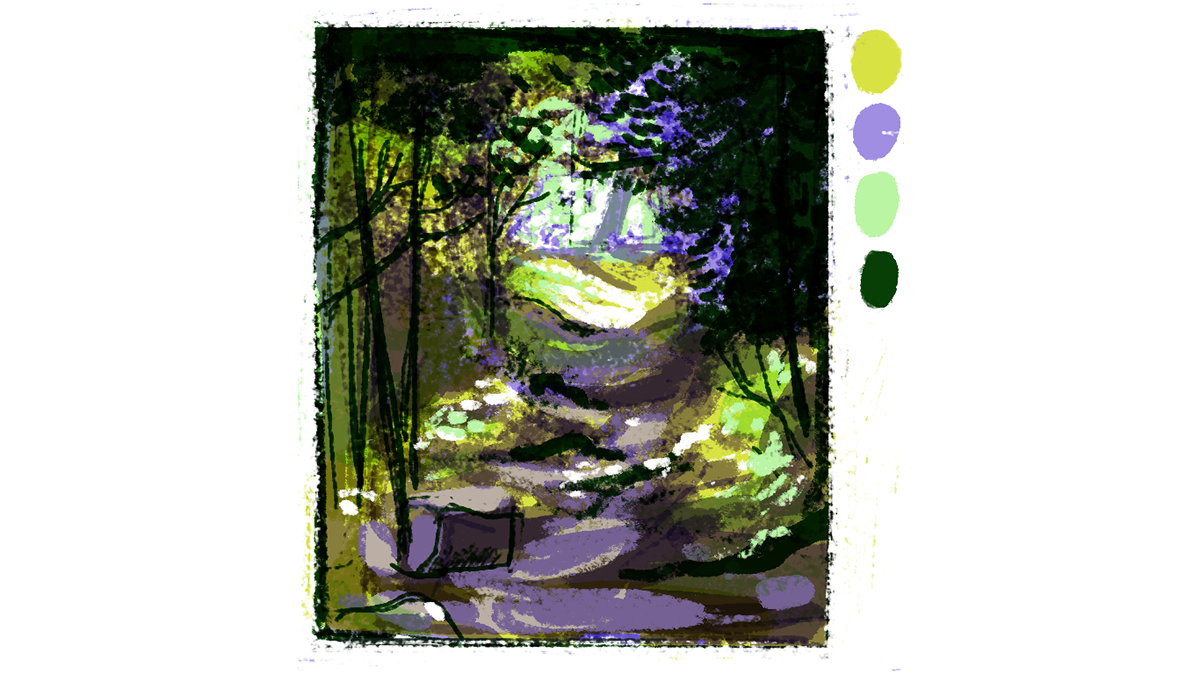 city Nature photoshop postcard quickposes sketch sketchbook wacom Digital Sketch Doszla
