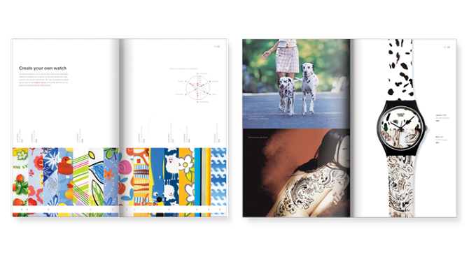 swatch editorial design  brochure catalog graphic design  infographics ILLUSTRATION 