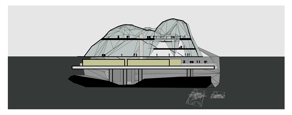 risd sophomore design train station Providence Rhino Illustrator