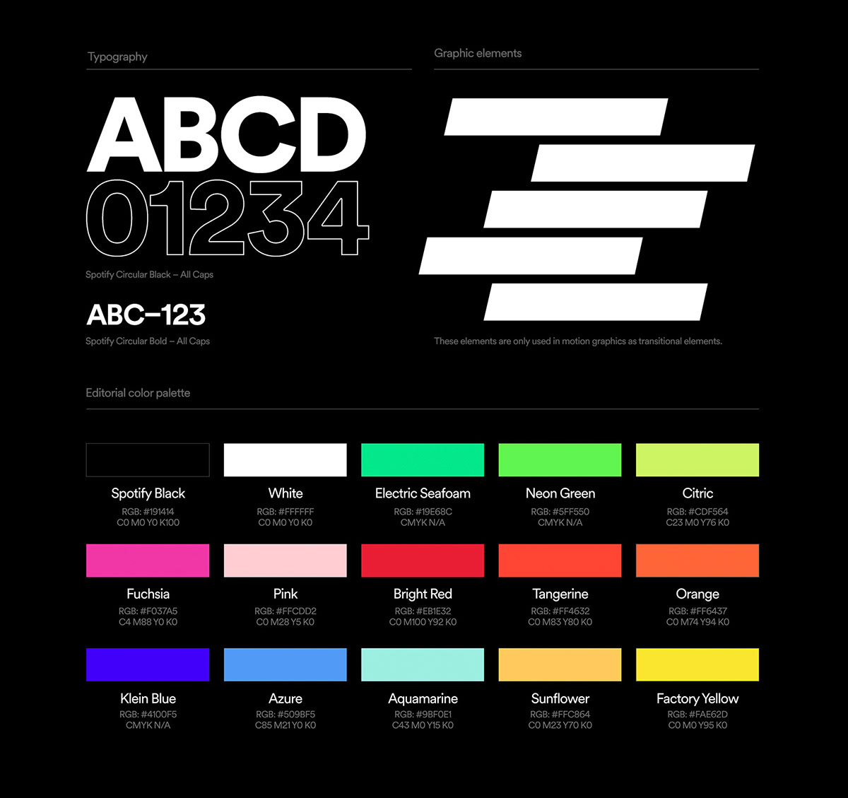 branding  color system editorial identity logo music poster spotify motion rebranding