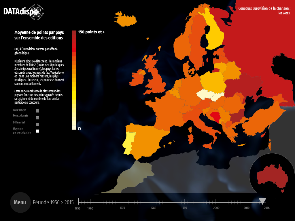 datavisualisation datavizualisation Infographie info Data eurovision European song contest