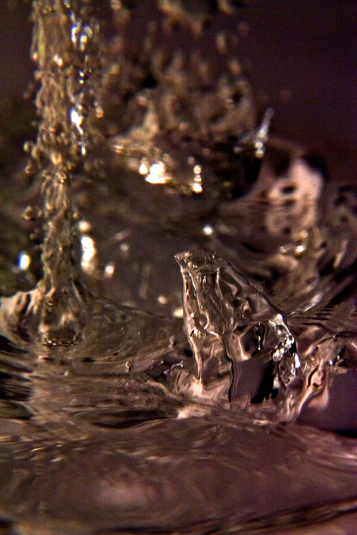 water Jet surface under bubbles bubble macro splash Experimentation Macrography