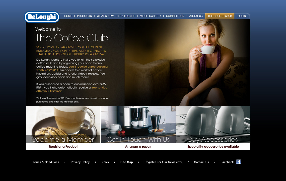 DeLonghi Coffee Website seriousaboutcoffee