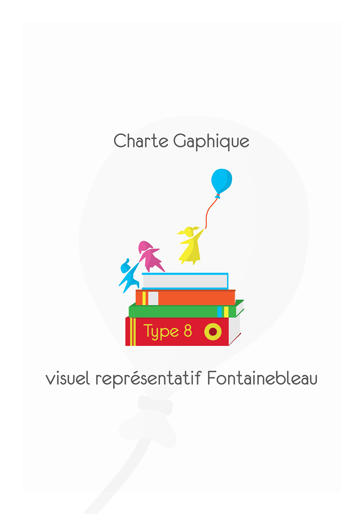 balloon books children école fontainebleau Graphic chart logo school