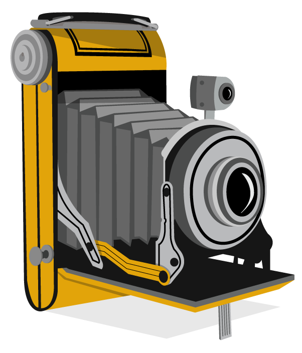 vector poster camera