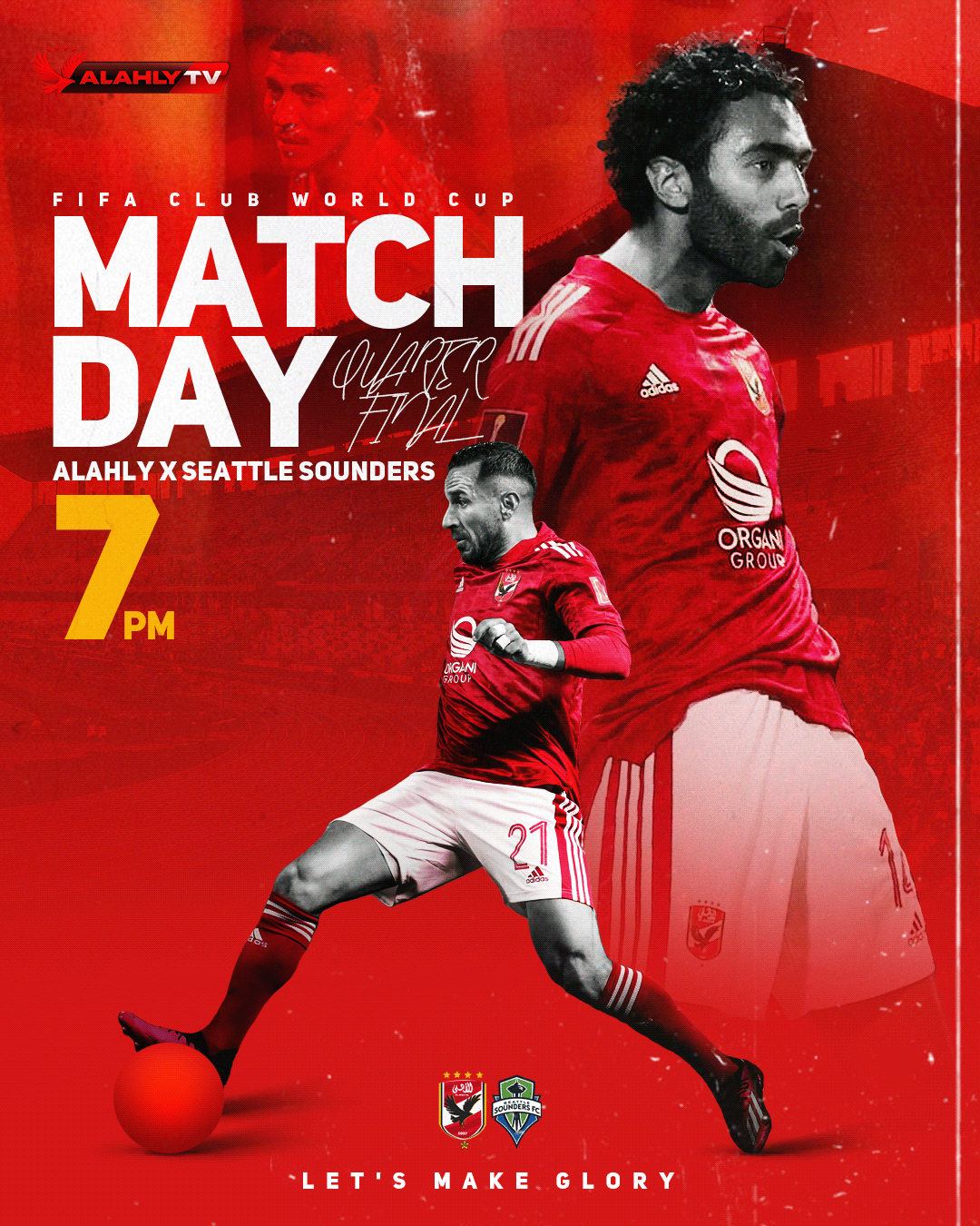 Advertising  AlAhly artwork Digital Art  football poster soccer Social media post sports visual identity