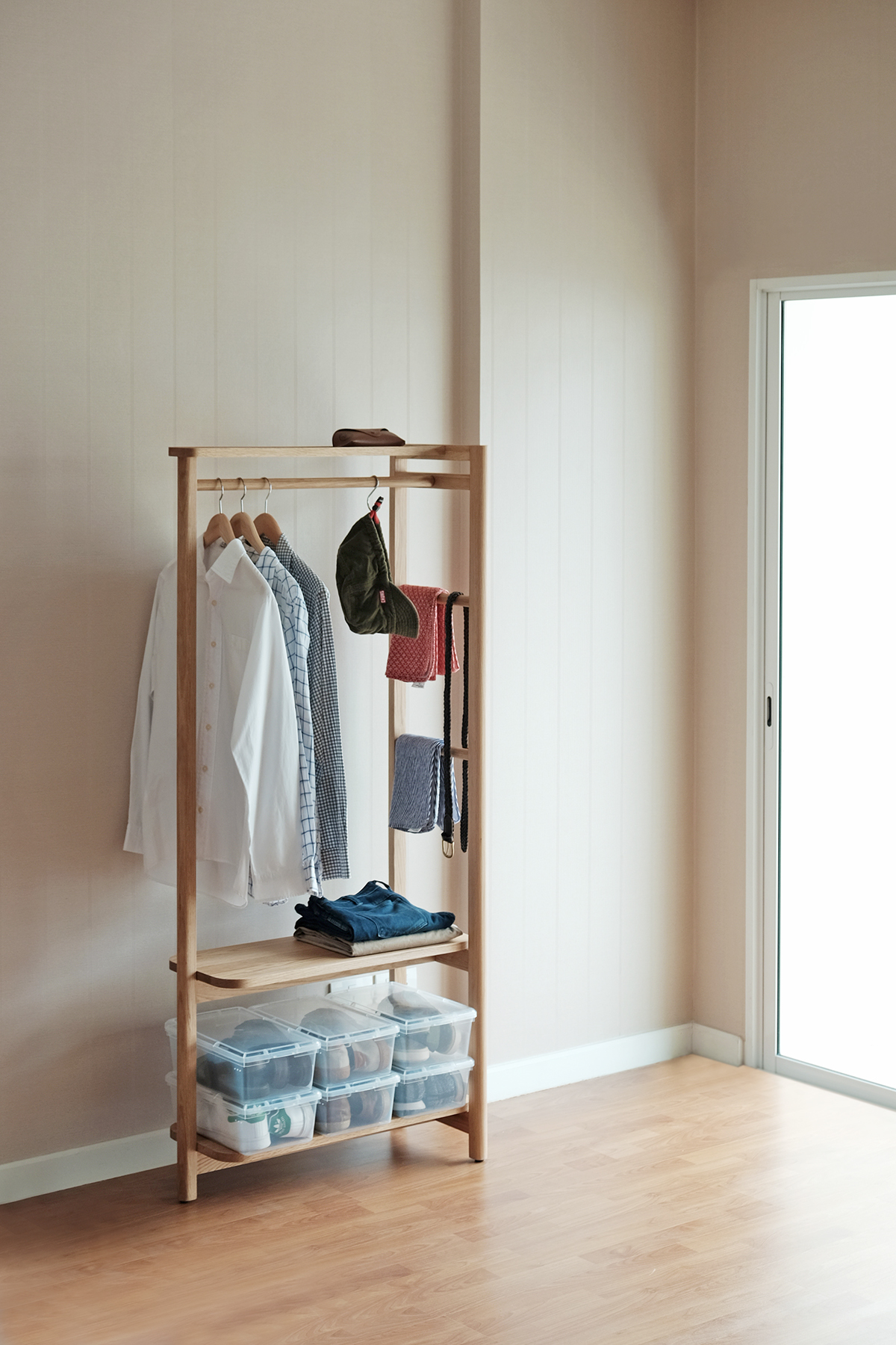 KILTT Clothe stand hanger rack wood simple minimal
