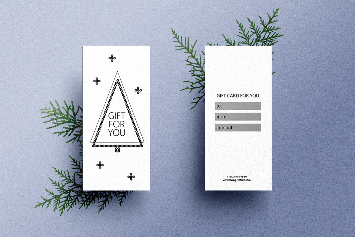 brand business card card design christmas cards design gift card identity ILLUSTRATION  new year TIPHOGRAPHY  
