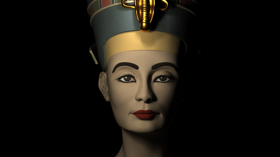 egyptian Queen nefertiti Designed in Maya