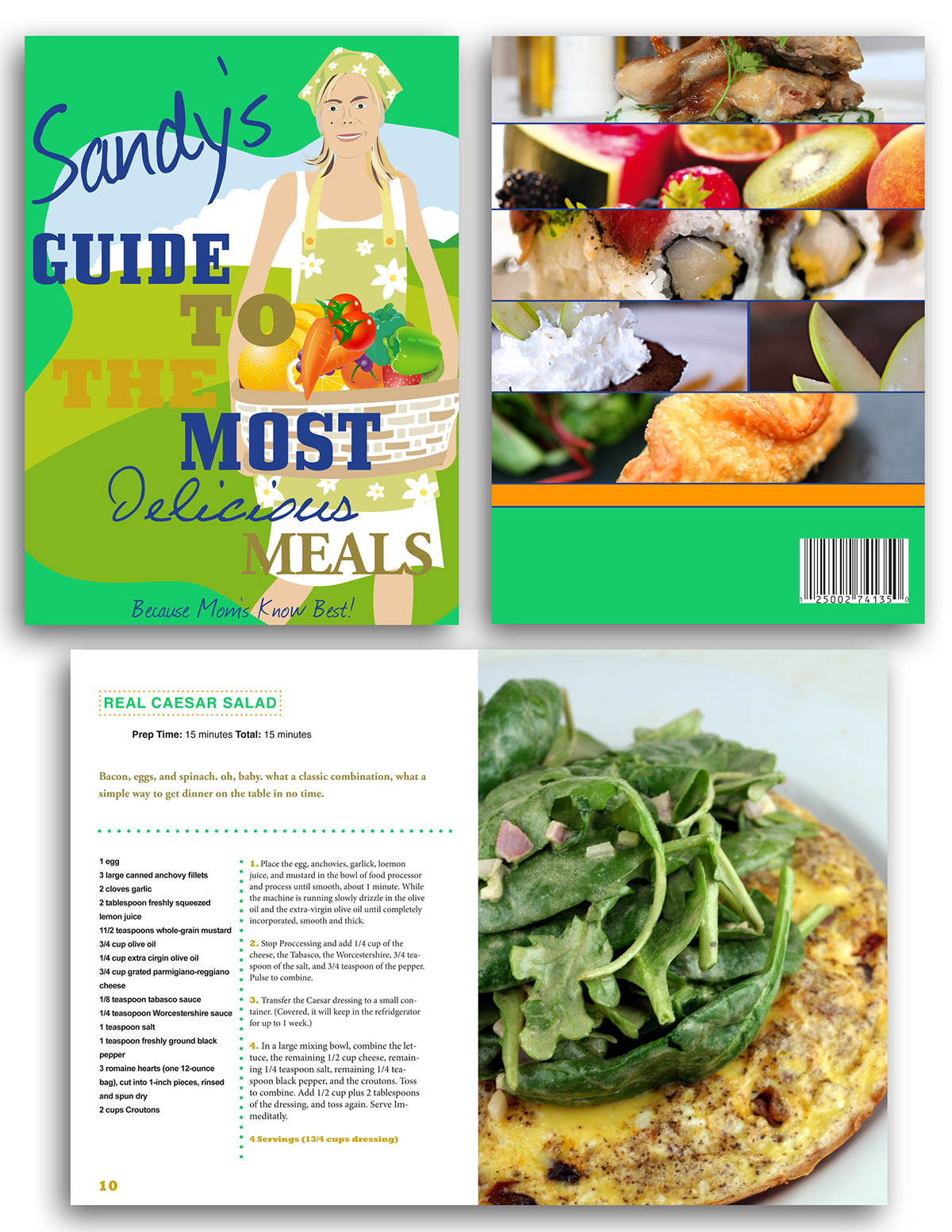 cookbook Food  interactive print