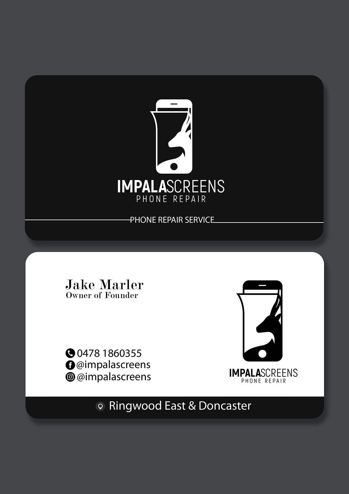 impalascreens-phone-repair-business-card-design-on-behance