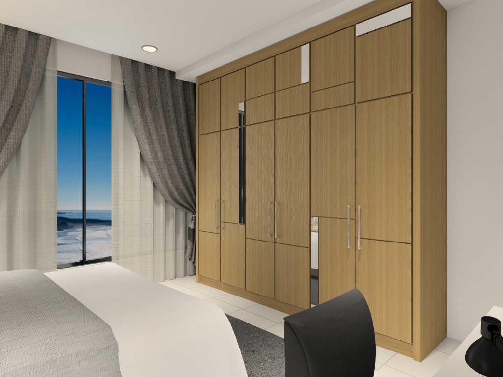 condominium bedroom furniture design interior design  3D intericad modern Classic