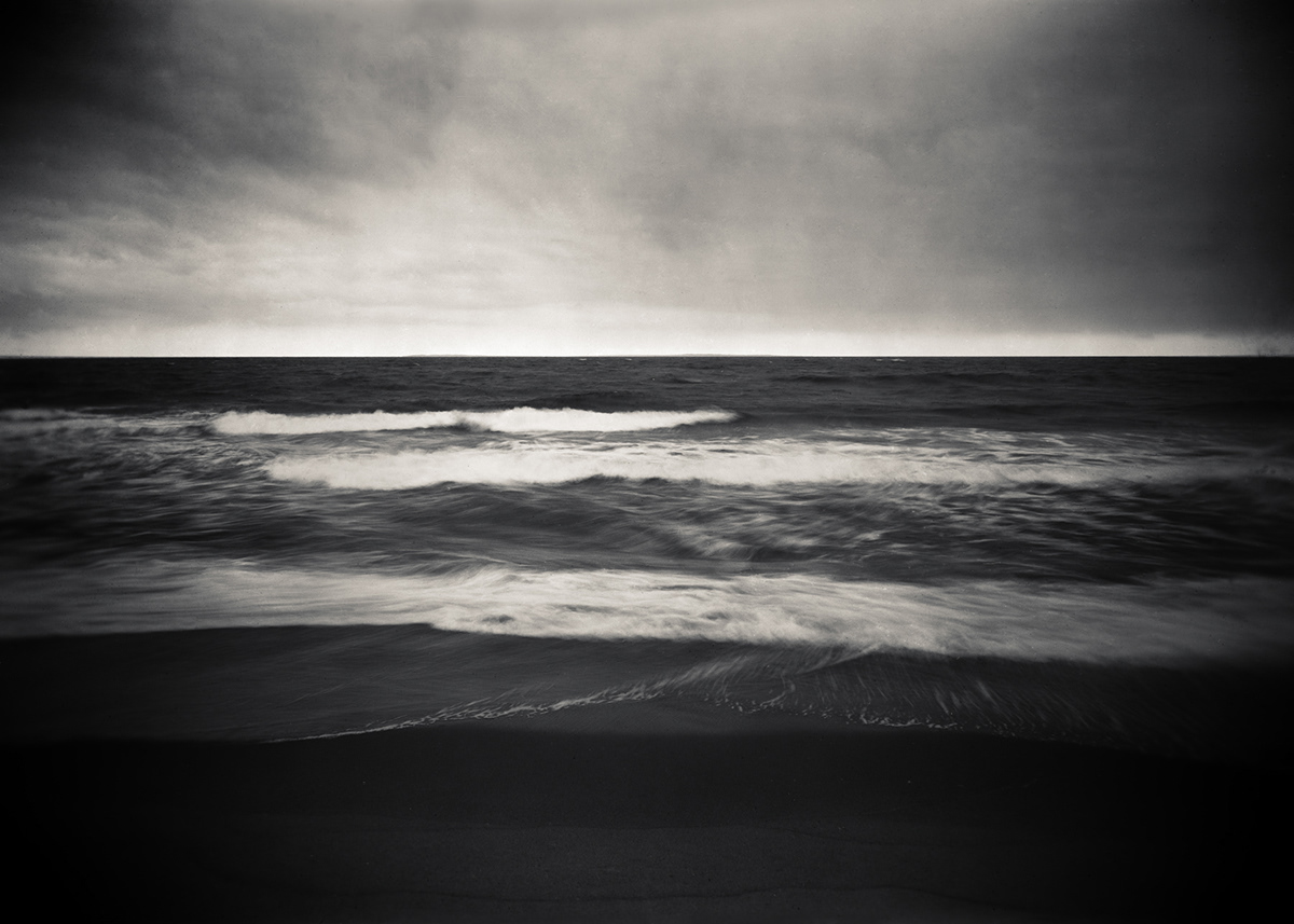 platinum printing alt process seascapes night photography large format photography black and white