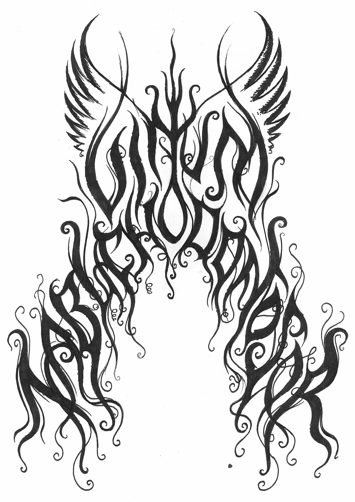 Christophe Szpejdel Marks of Metal logo heavy metal band logo sketch concept Mie Bech Prebensen Vinum Nabuchodonosor