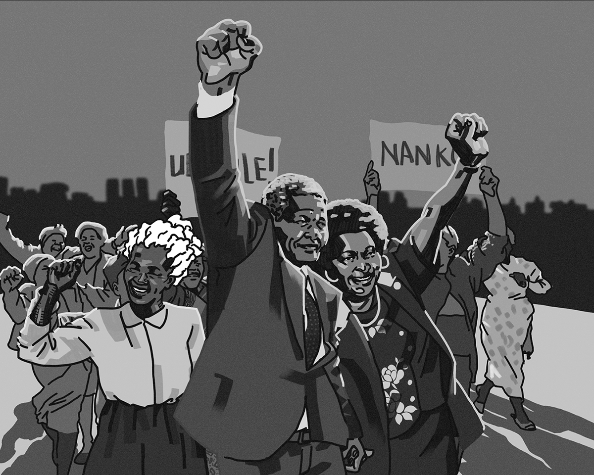 Apartheid democracy freedom historical Nelson Mandela politics south africa Behance blackness race