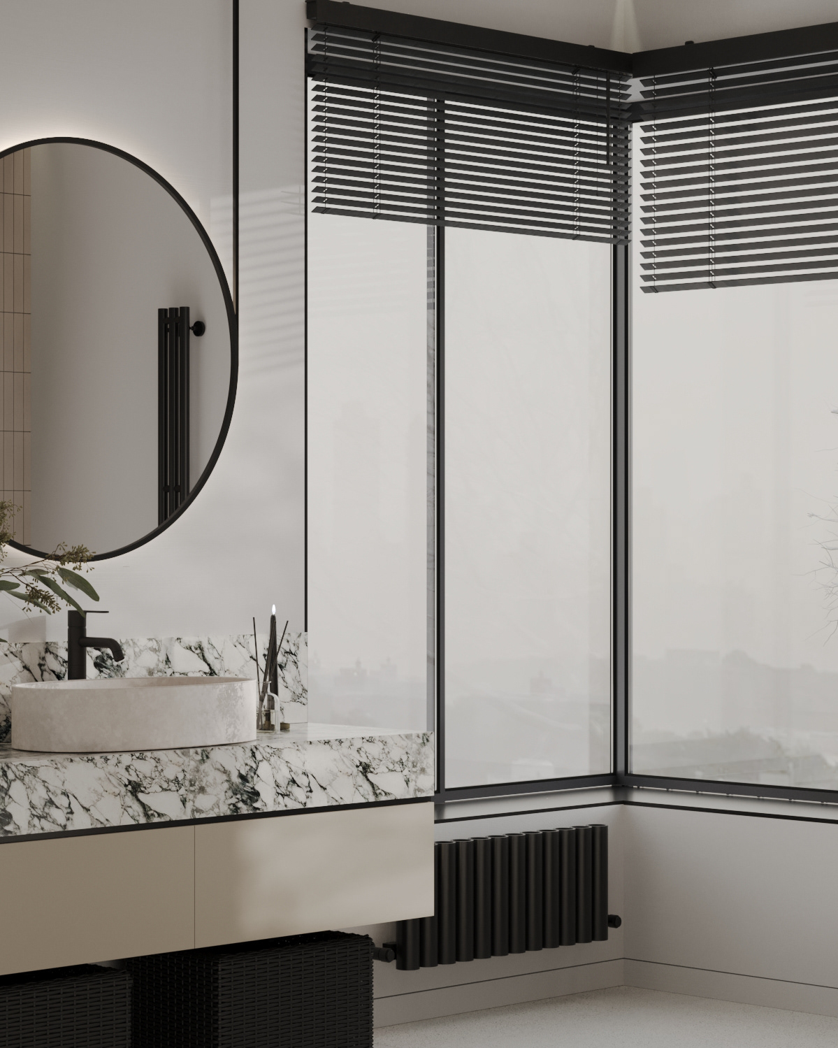 bathroom interior design  visualization 3ds max интерьер дизайн интерьера IDEA INTERIOR Визуализация интерьера Детская ванная современный дизайн