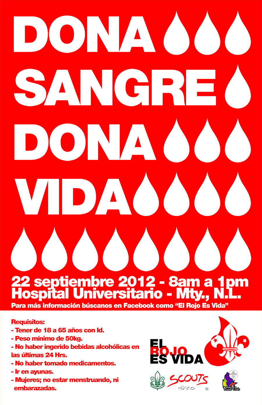 blood donation campaign elrojoesvida