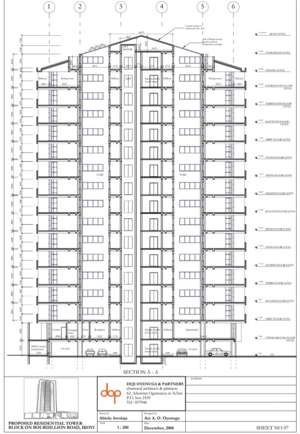 apartment building apartment design architecture AutoCAD floor plan Elevation