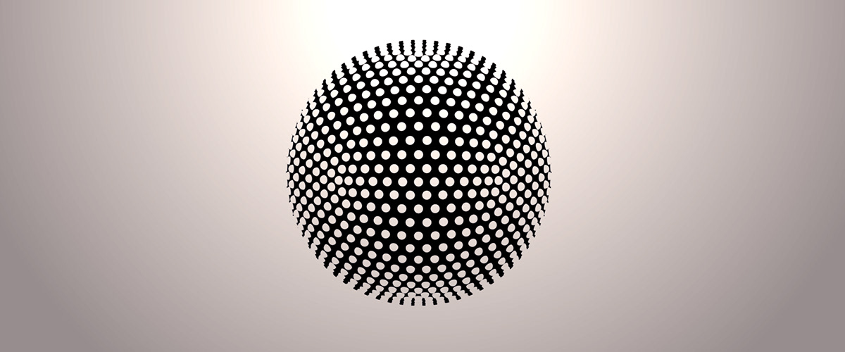 sphere animate 3D visual motion