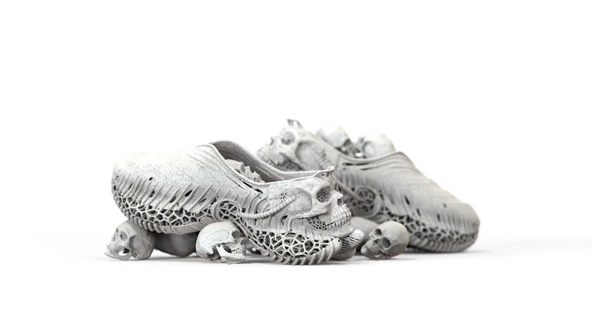 art footwear antiwar 3dprint industrial design  3d modeling
