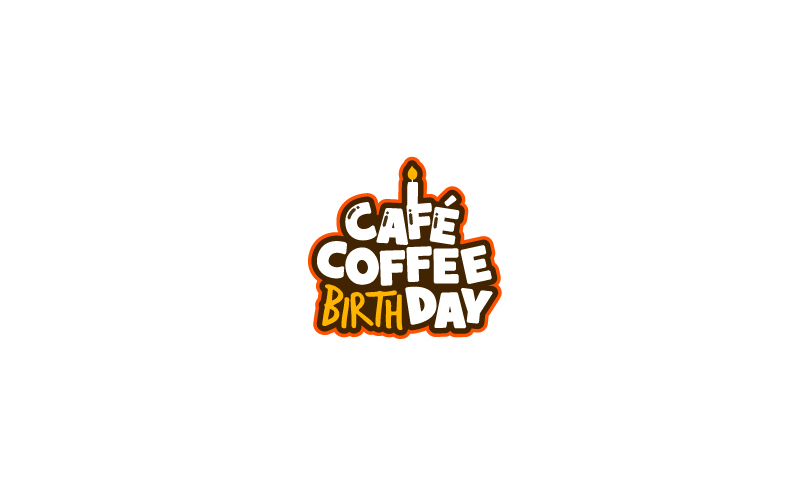 cafe coffee day logo typography   Food  beverage drinks design Fun youth