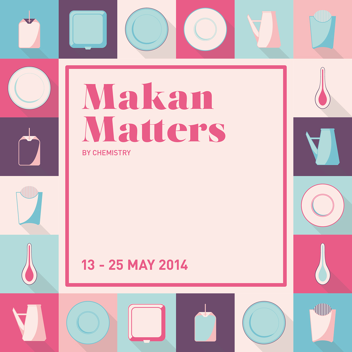 makan Food  Exhibition  identity makanmatters chemistry singapore sg colours