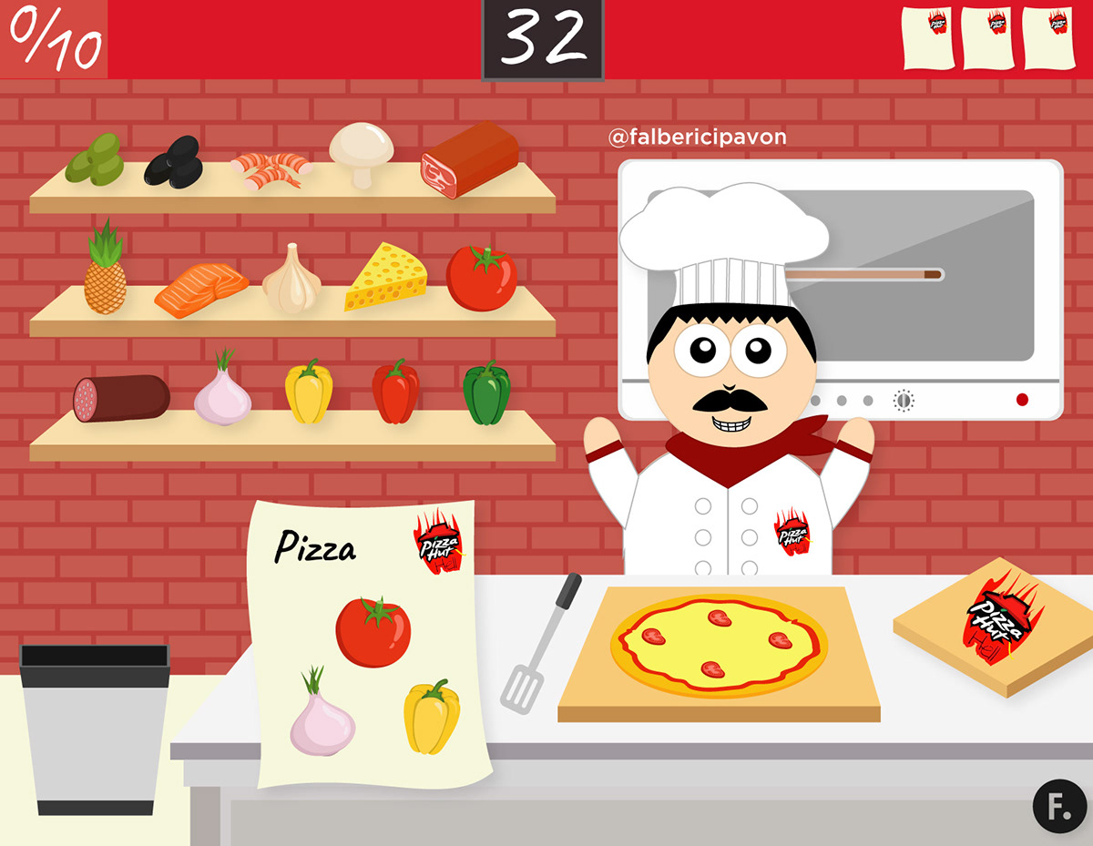 juego personajes Antiadvergame Pizza