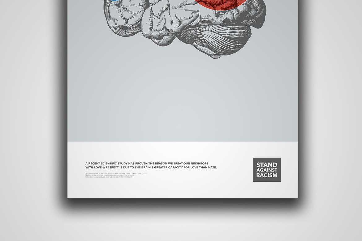 anatomical racism poster nonprofit Overlay Love hate