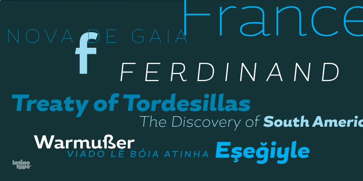 Typeface  magallanes  latinotype