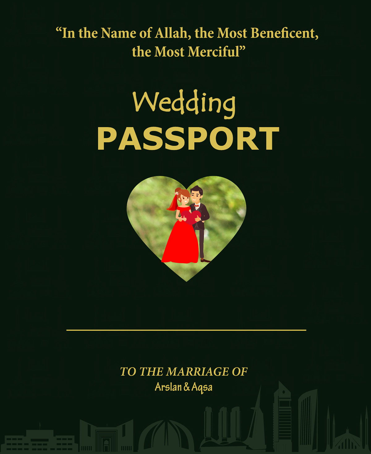 Invitation Card Wedding Card Passport