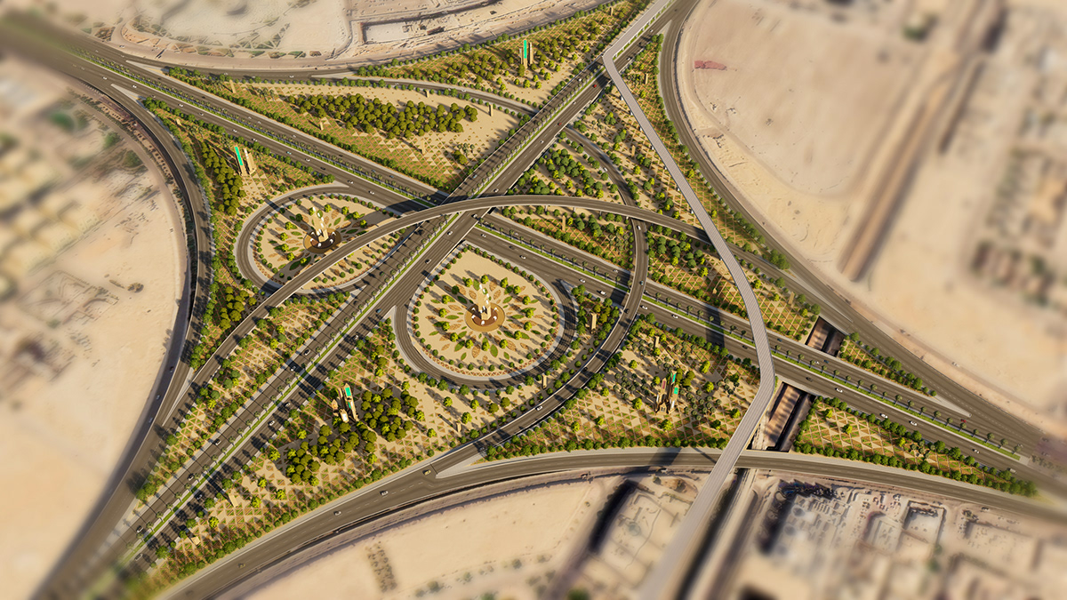 design-al-rebat-interchange-exit-4-in-riyadh-on-behance