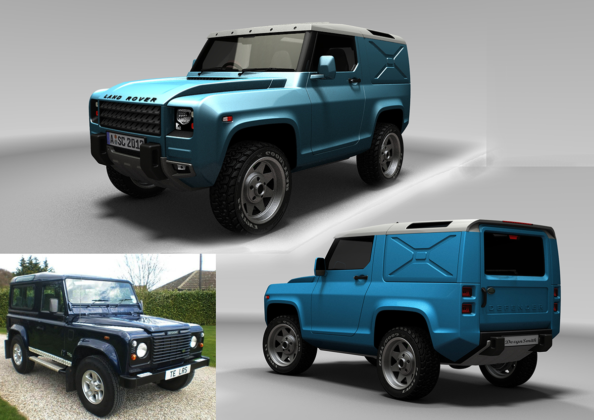 land rover defender 3D Modelling concept car Land Rover range rover suv cross over alias modelling Class A