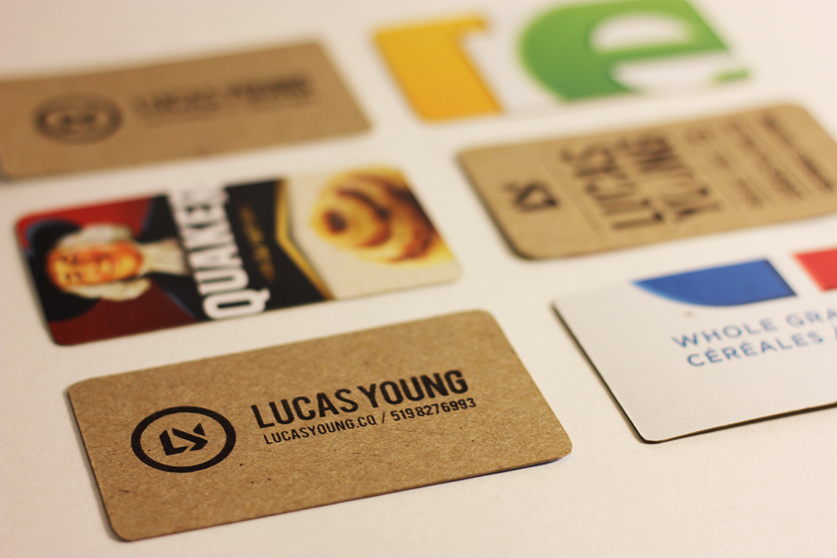 business card card lucas young design creative Self Promo promo Toronto Matchbook ideas