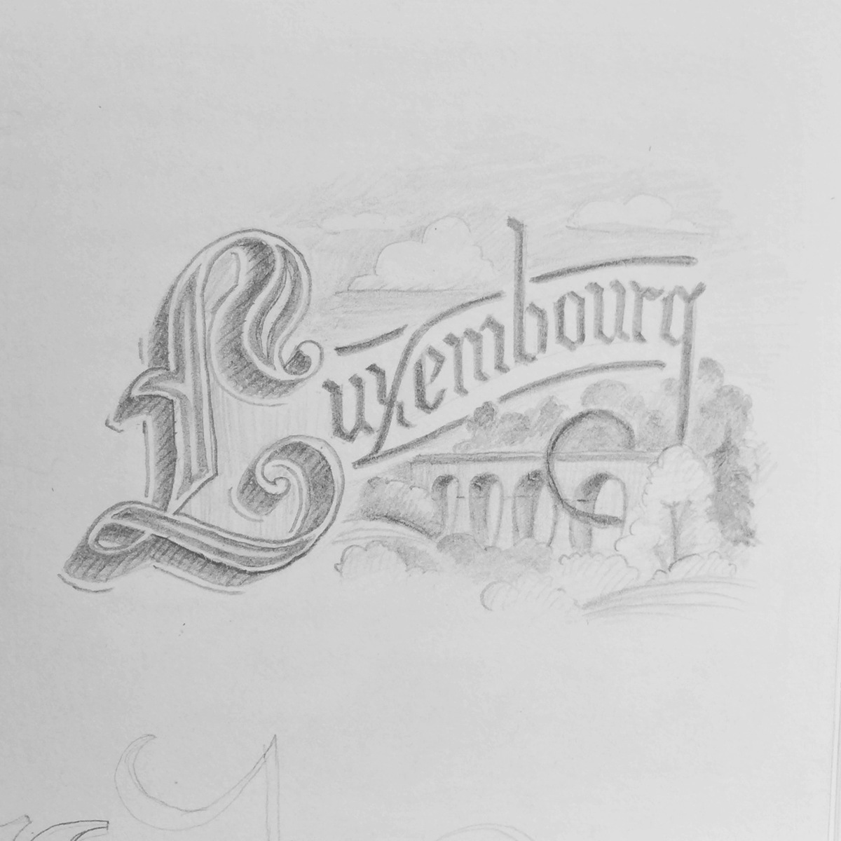 lettering HAND LETTERING sketches drawings Travel Europe