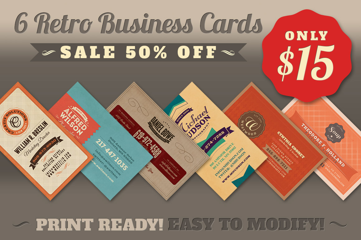 business card businesscard template identity corporate print Retro vintage Badges designer creative photographer bundle Deal